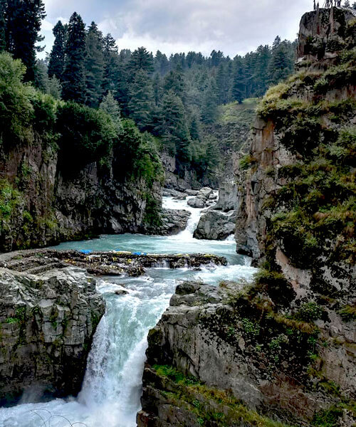 Aharbal Waterfall (Niagara of Kashmir)